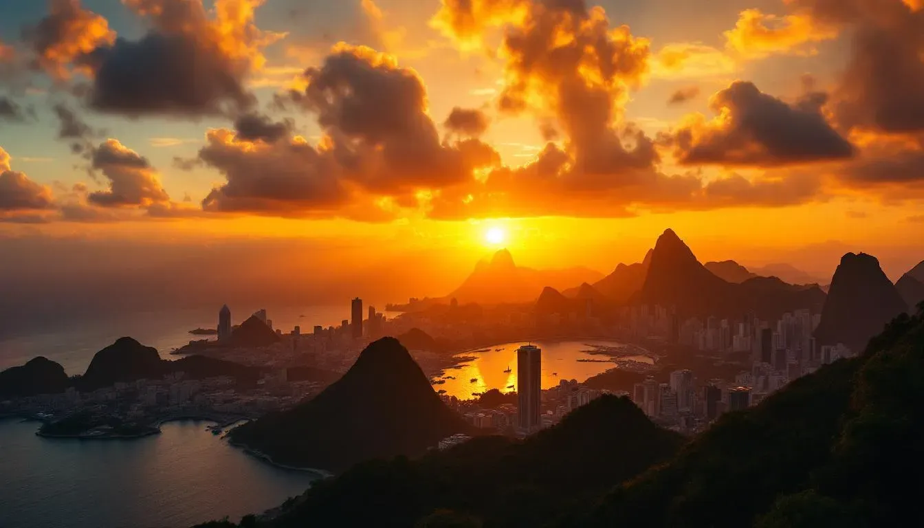 Rio Skyline Sunset - filming location in Brazil